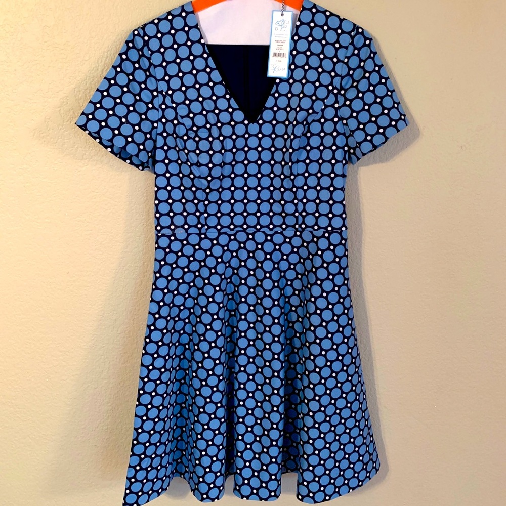 Draper James Mixed Dot Love Circle Dress